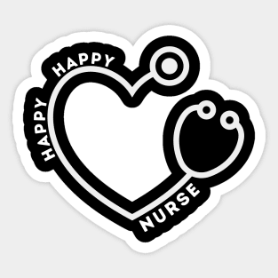 Happy Happy Nurse Sticker